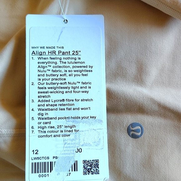 Lululemon Align HR Pants . Size: 12 - Picture 3 of 5